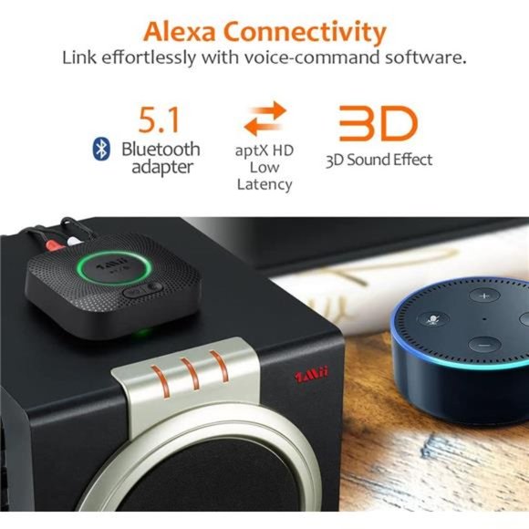 1Mii B06 Plus Bluetooth Receiver, HiFi Wireless Audio Adapter, Bluetooth 5.1 - Picture 3 of 6